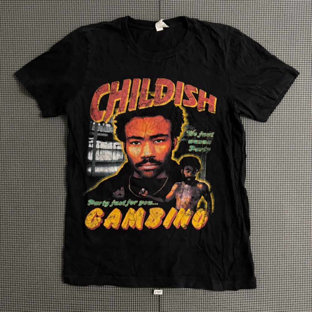 Childish Gambino Donald Glover Graphic T-Shirt Black Bella Canvas Small